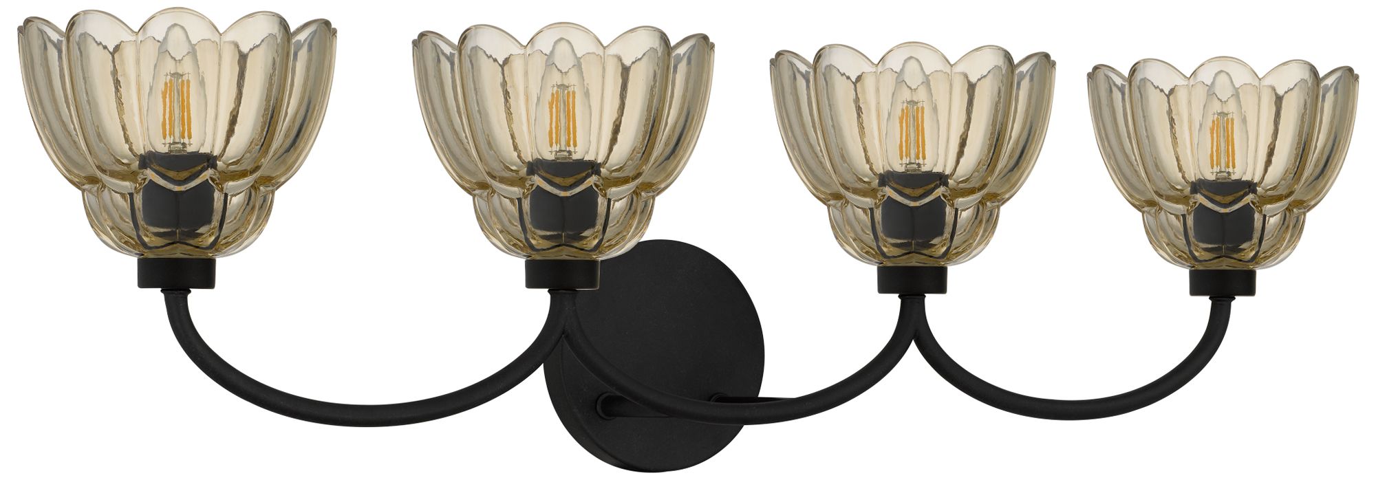 Image 3 Whitecap 4-Light Mottled Cocoa Vanity Light more views