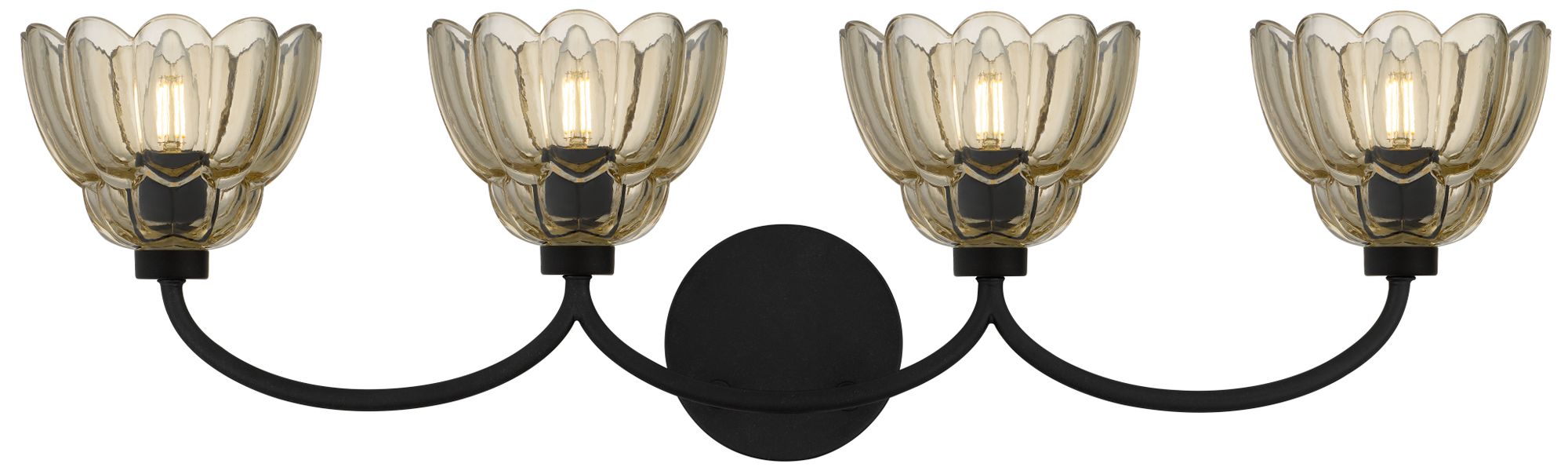 Image 4 Whitecap 4-Light Mottled Cocoa Vanity Light more views
