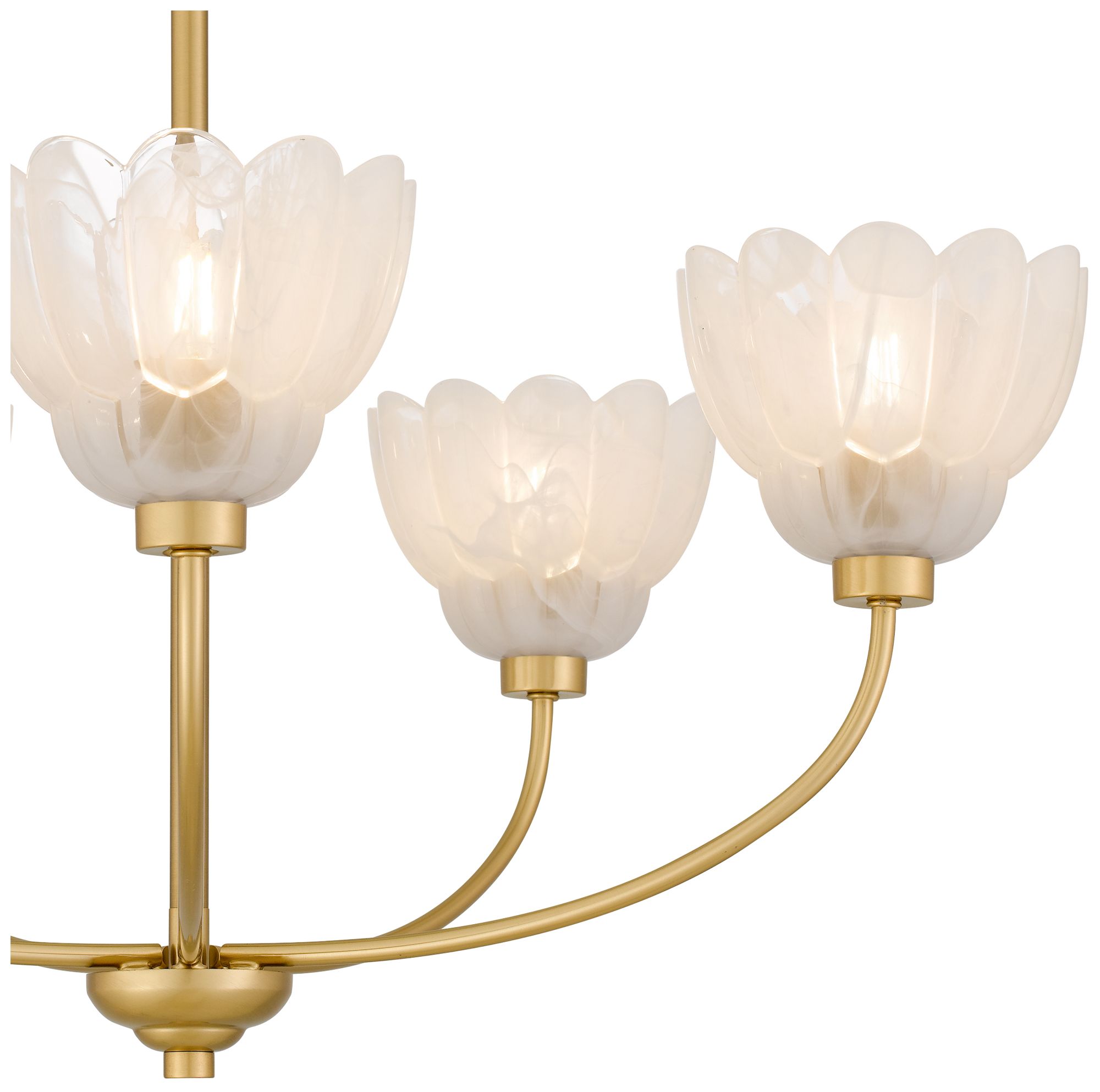 Image 6 Whitecap 5-Light Brushed Gold Chandelier more views