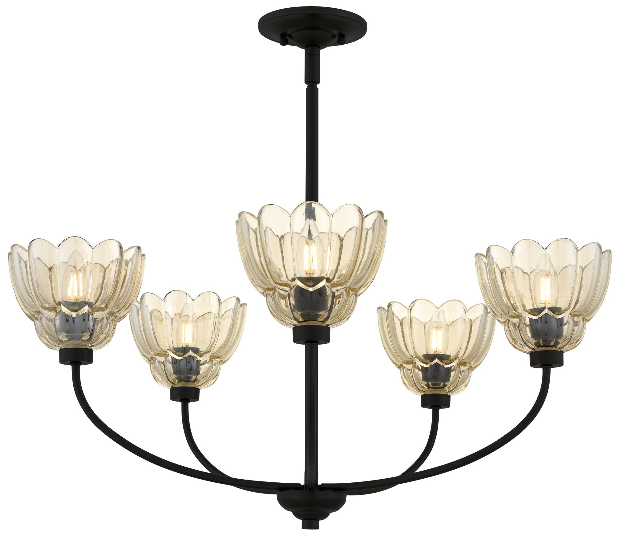 Whitecap 5-Light Mottled Cocoa Chandelier