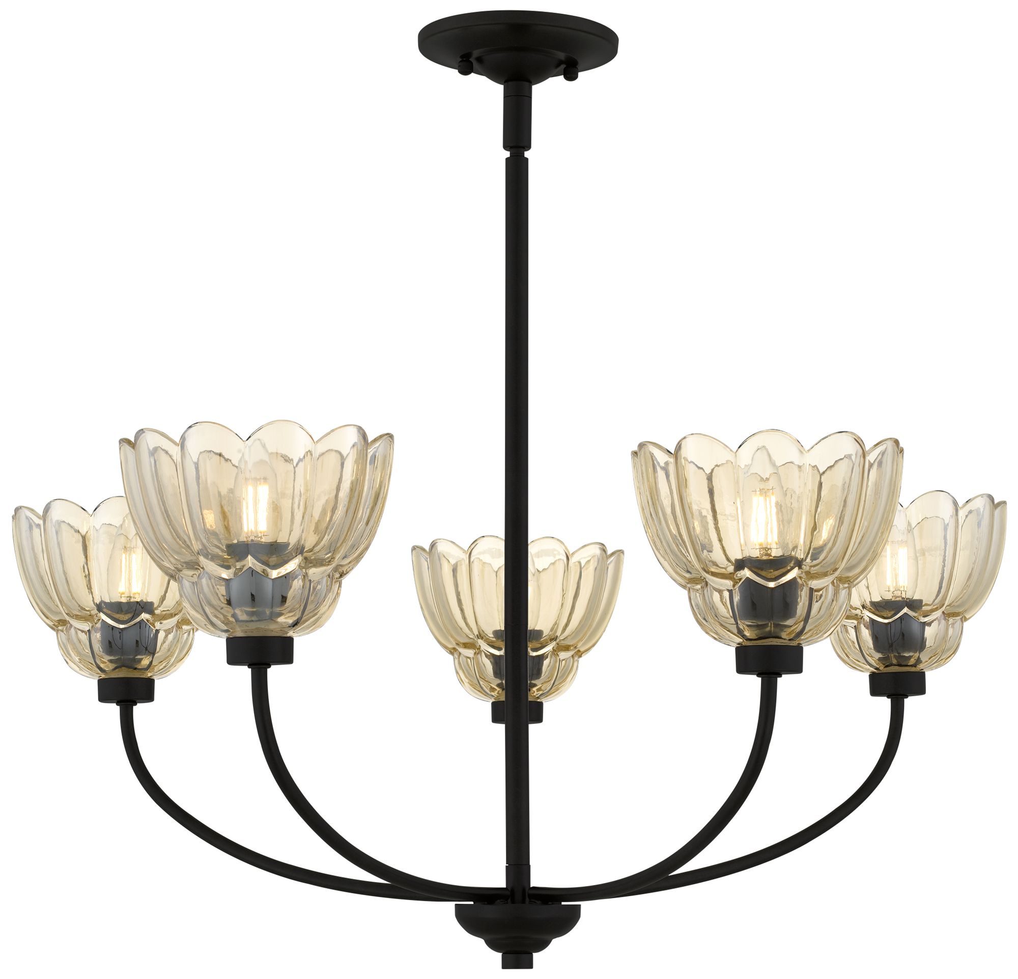 Image 4 Whitecap 5-Light Mottled Cocoa Chandelier more views