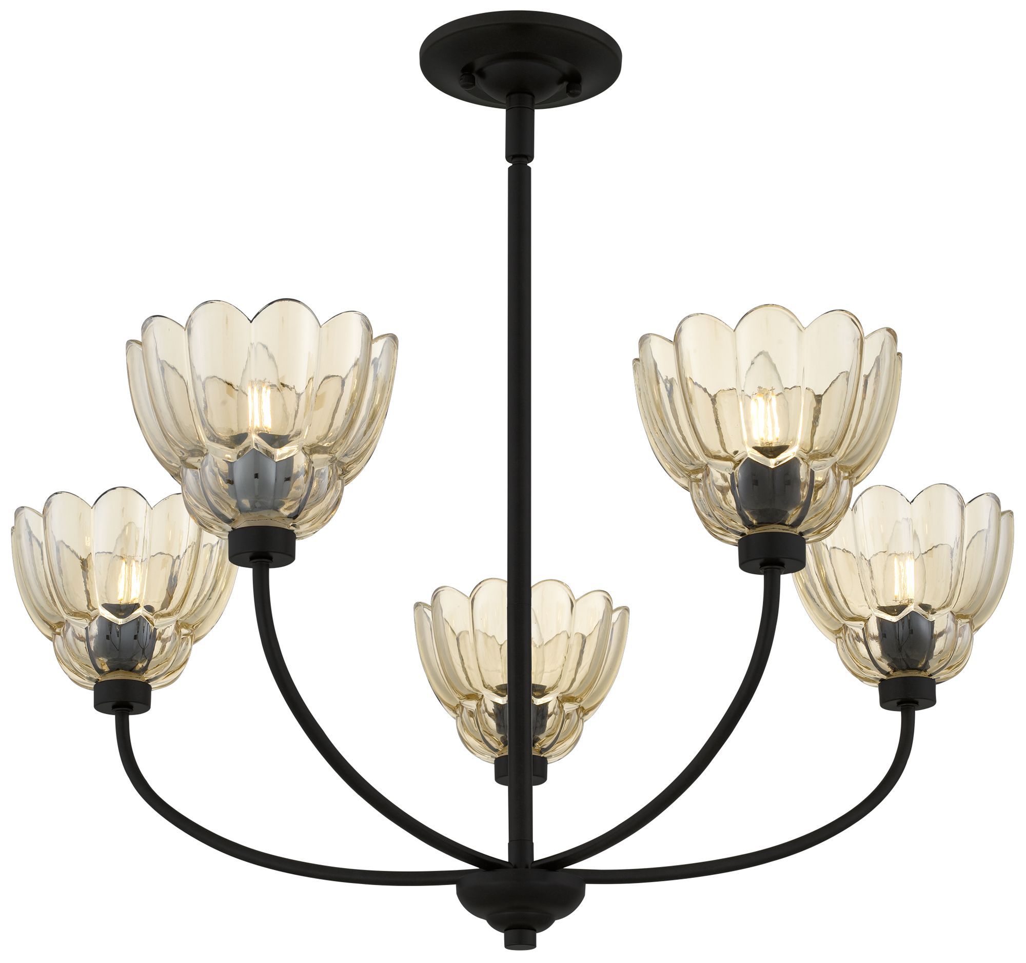 Image 5 Whitecap 5-Light Mottled Cocoa Chandelier more views