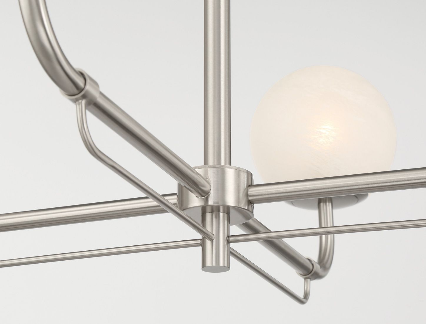 Image 4 Whitehall 30" Wide Brushed Nickel 4-Light Chandelier more views