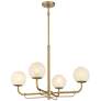 2_Whitehall 30" Wide Legacy Brass 4-Light Chandelier
