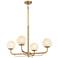 Whitehall 30" Wide Legacy Brass 4-Light Chandelier