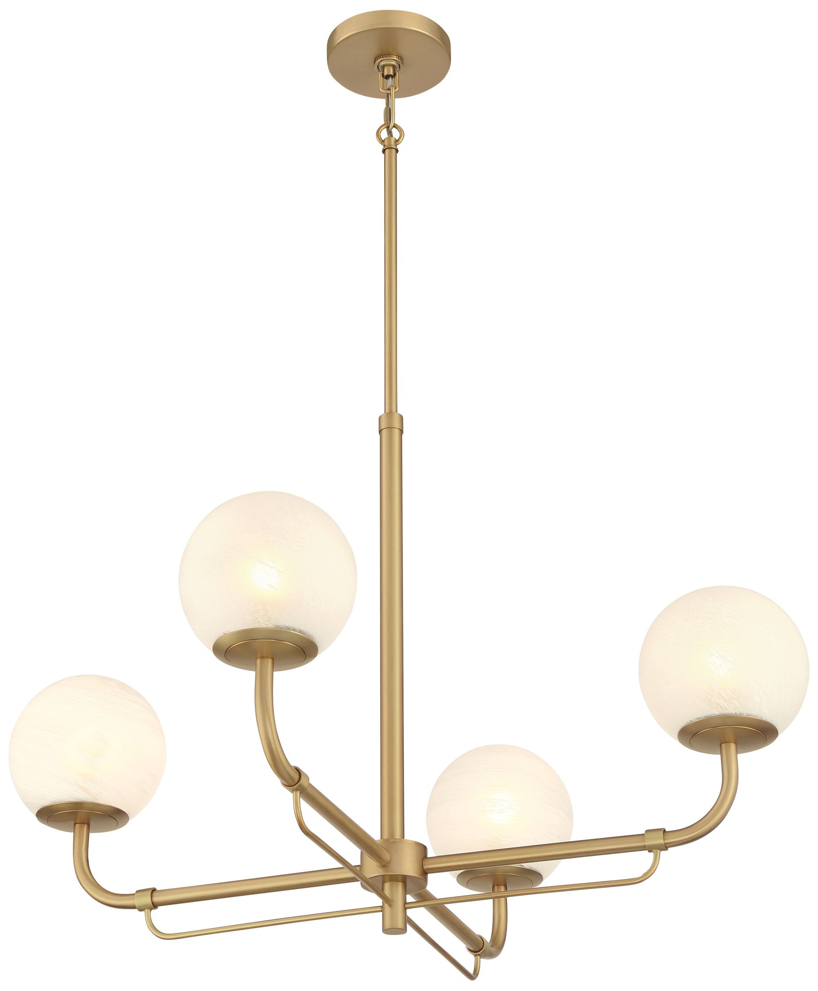 Image 5 Whitehall 30" Wide Legacy Brass 4-Light Chandelier more views