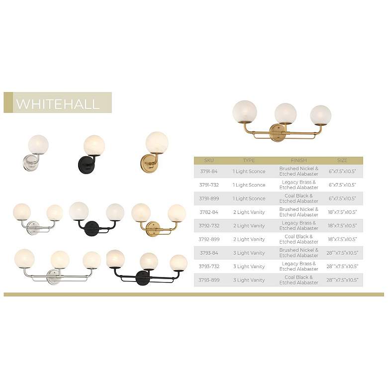 Image 7 Whitehall 30" Wide Legacy Brass 4-Light Chandelier more views