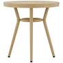 Whitelion 22" Wide Natural Tone Outdoor Round Dining Table