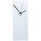 Whiteout 16" High Black Clock Contemporary Metal Wall