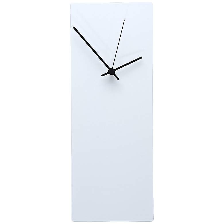 Image 1 Whiteout 16 inch High Black Clock Contemporary Metal Wall