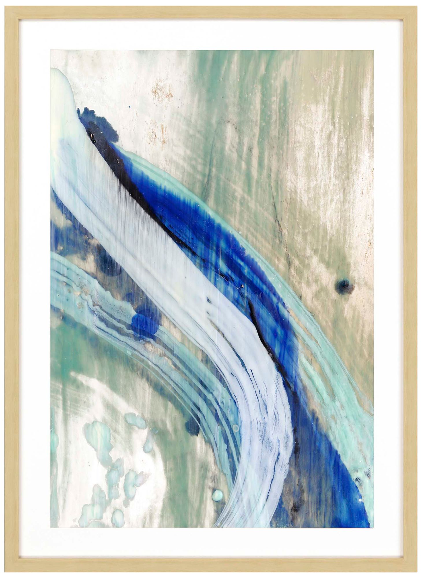 Whitewater I 42" High Framed Exclusive Giclee Wall Art