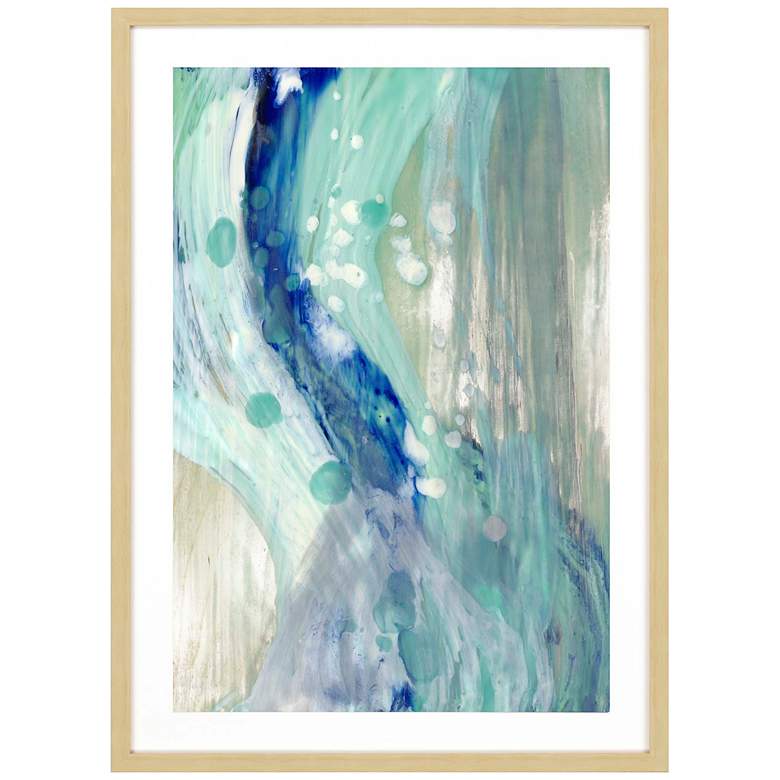 Image 2 Whitewater II 42" High Framed Exclusive Giclee Wall Art