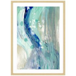 Whitewater II 42&quot; High Framed Exclusive Giclee Wall Art