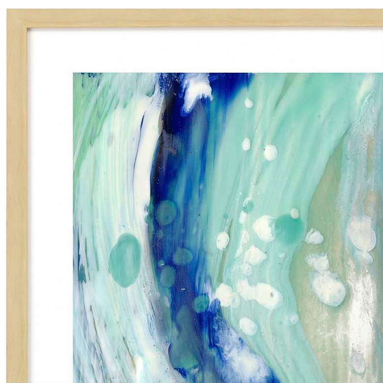 Image 3 Whitewater II 42" High Framed Exclusive Giclee Wall Art more views