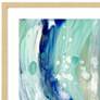 Whitewater II 42" High Framed Exclusive Giclee Wall Art