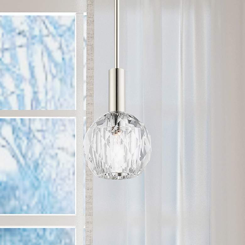 Image 1 Whitfield 1 Light Polished Nickel Mini Pendant