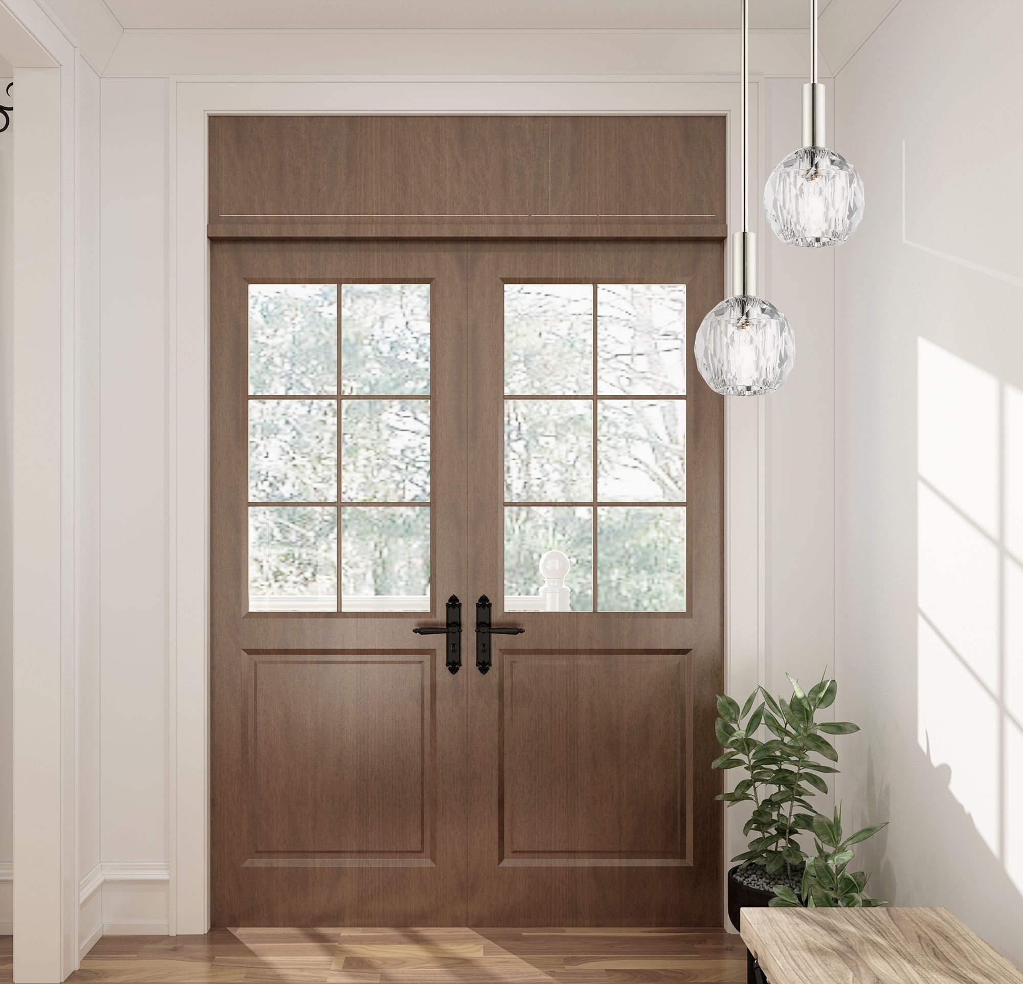 Whitfield 1 Light Polished Nickel Mini Pendant