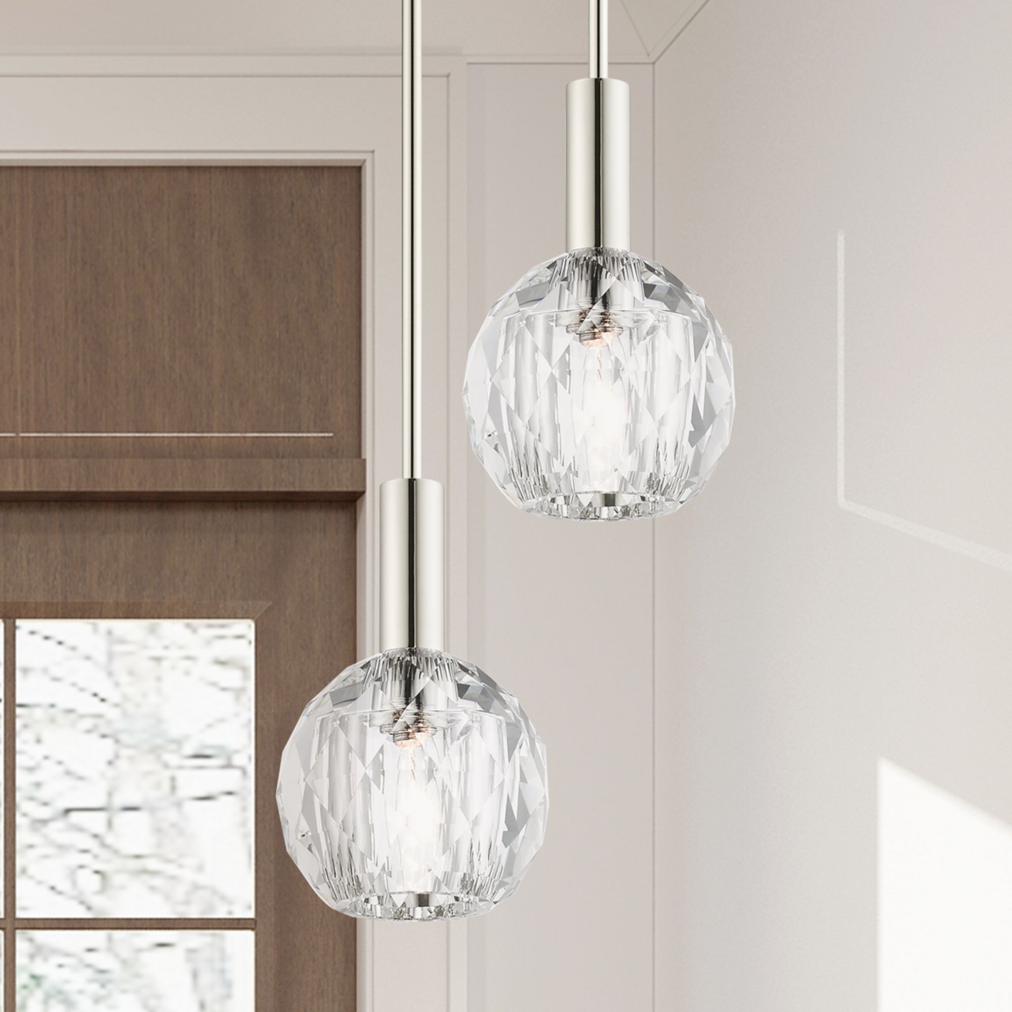 Whitfield 1 Light Polished Nickel Mini Pendant