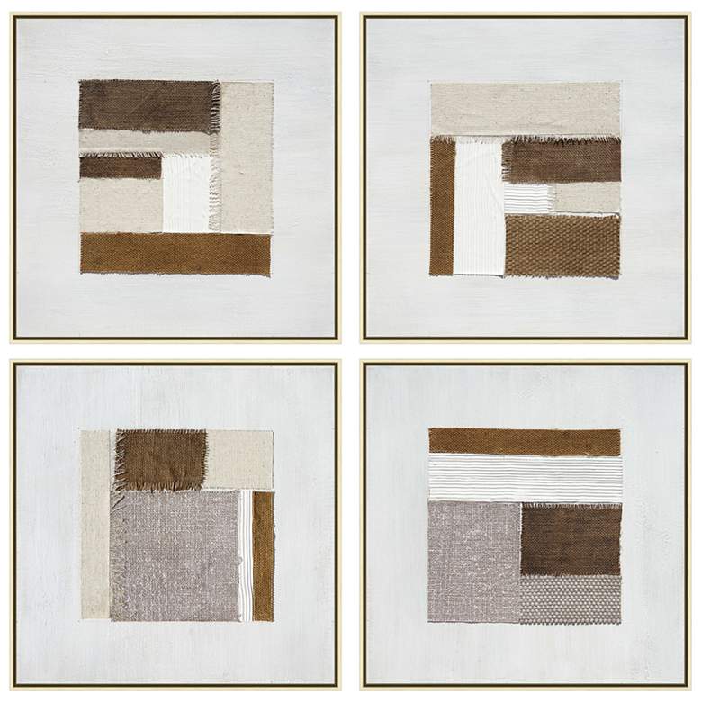 Image 1 Whitfield 20" Square 4-Piece Canvas Wall Art Set