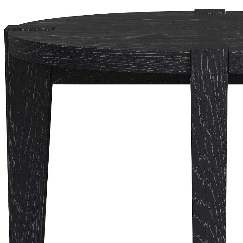 Image 4 Whitfield 24" Black Round End Table more views