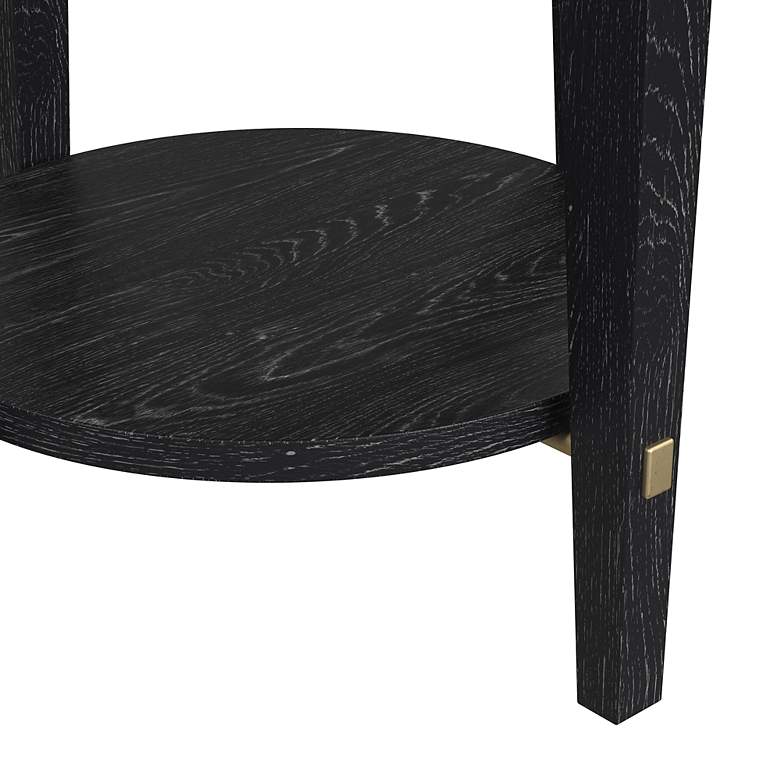 Image 5 Whitfield 24 inch Black Round End Table more views