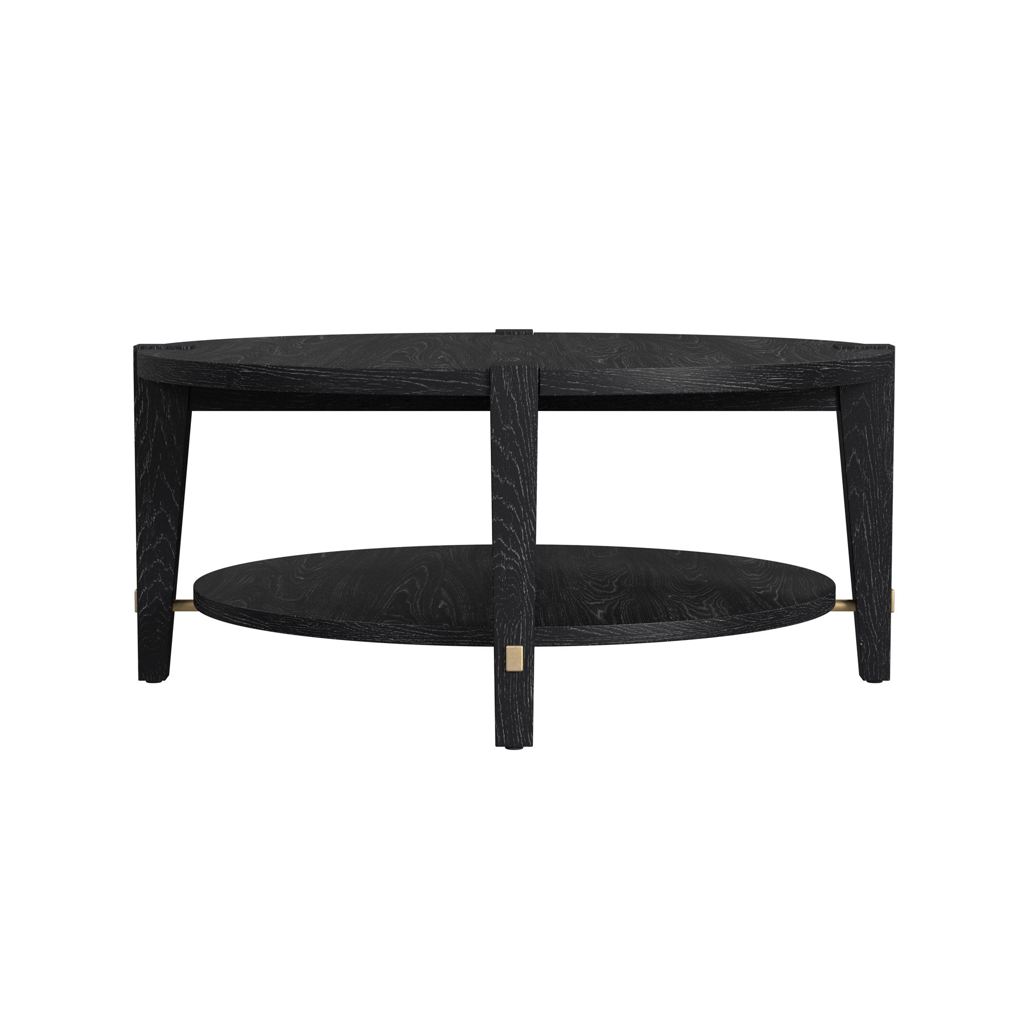 Image 2 Whitfield 40" Wide Black Round Cocktail Table more views