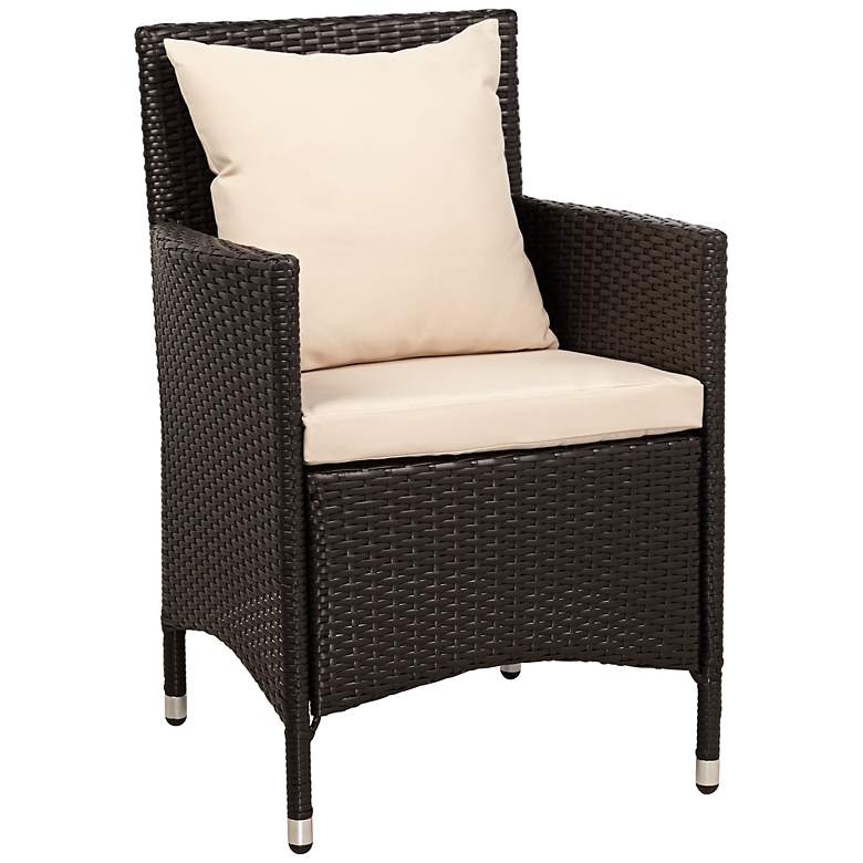 Image 1 Whitford Set of 2 Dark Brown Wicker Armchairs