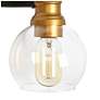 2_Whiting 29 1/2" Wide Black and Gold 4-Light Bath Light more views
