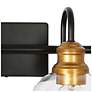 5_Whiting 29 1/2" Wide Black and Gold 4-Light Bath Light more views