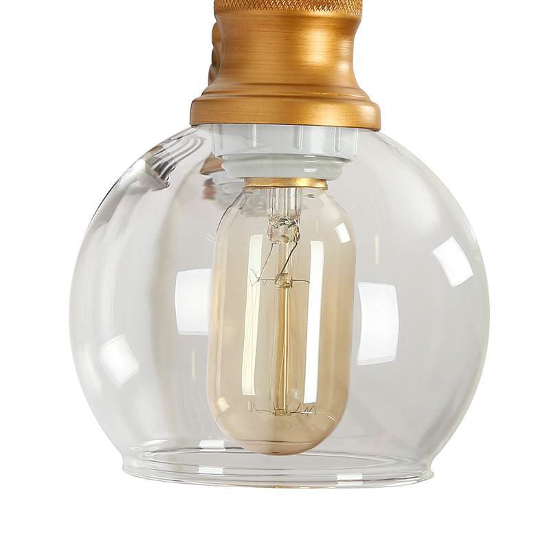 Image 4 Whiting 35 1/2" Wide Black and Gold 5-Light Bath Light more views
