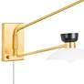 Whitley 19 3/4" High Aged Brass 2-Light Plug-In Wall Sconce