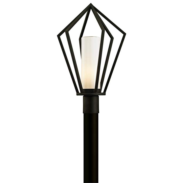 Image 1 Whitley Heights 22 1/2 inchH Textured Black Outdoor Post Light