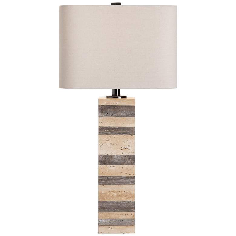 Image 1 Whitlow Travertine Table Lamp