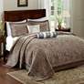 Thumbnail2 of Whitman Soft Blue Taupe 5-Piece King Bedspread Set