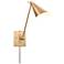 Whitmire 10.5" High 1-Light Plug-In/Hardwire Sconce - Brushed Gold