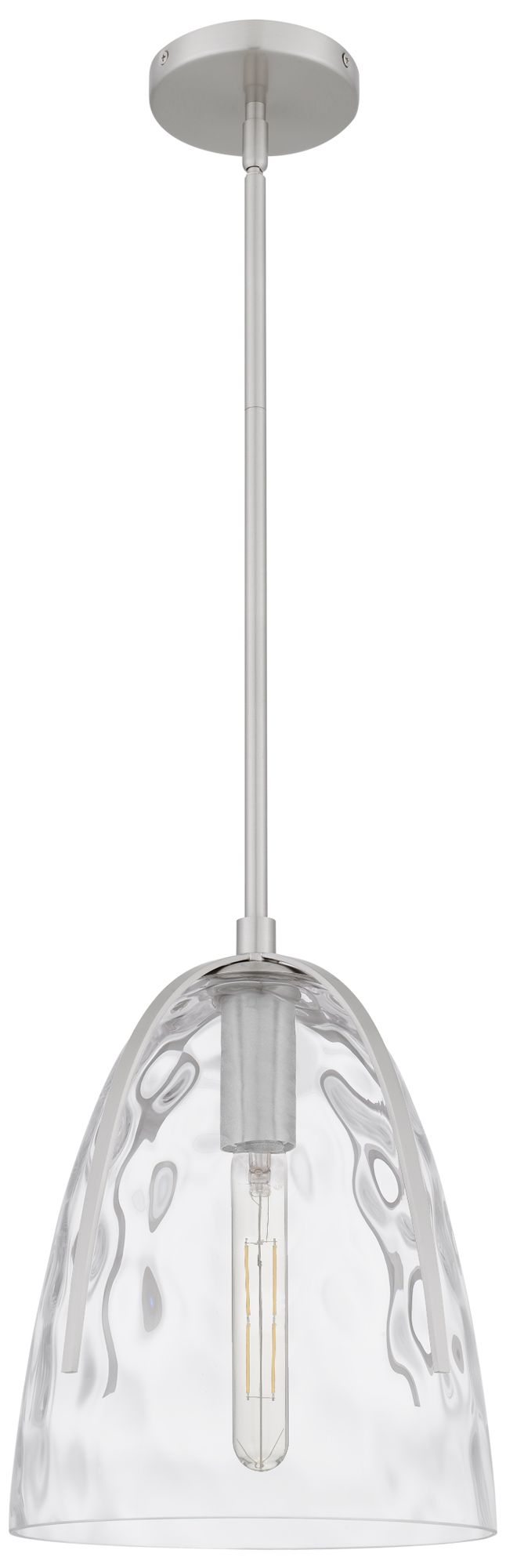 Image 3 Whitmore 1-Light Brushed Nickel Mini Pendant Light more views