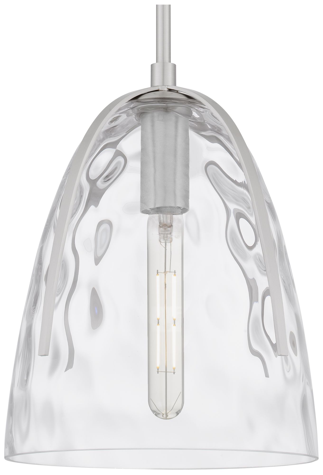 Image 6 Whitmore 1-Light Brushed Nickel Mini Pendant Light more views