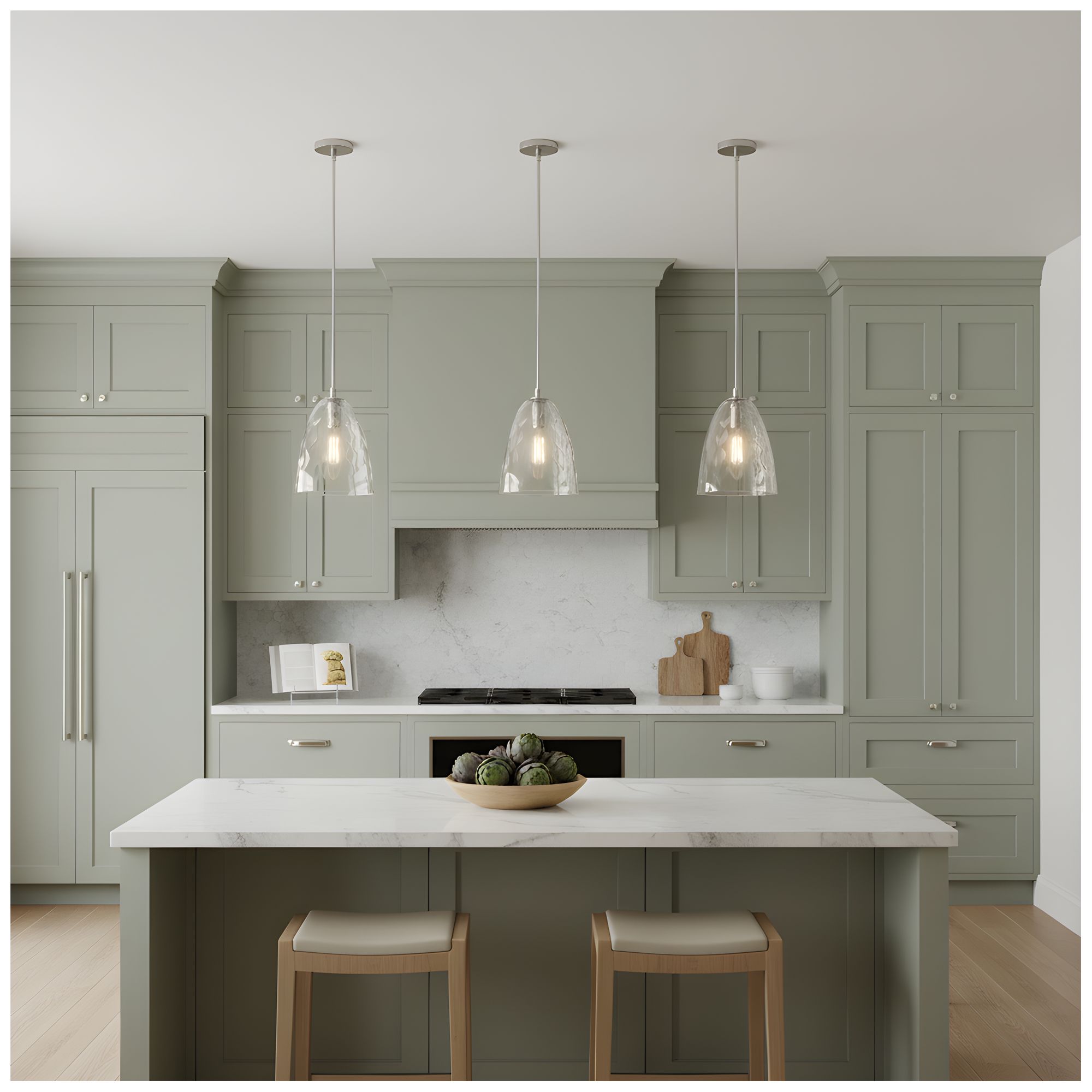Image 7 Whitmore 1-Light Brushed Nickel Mini Pendant Light more views