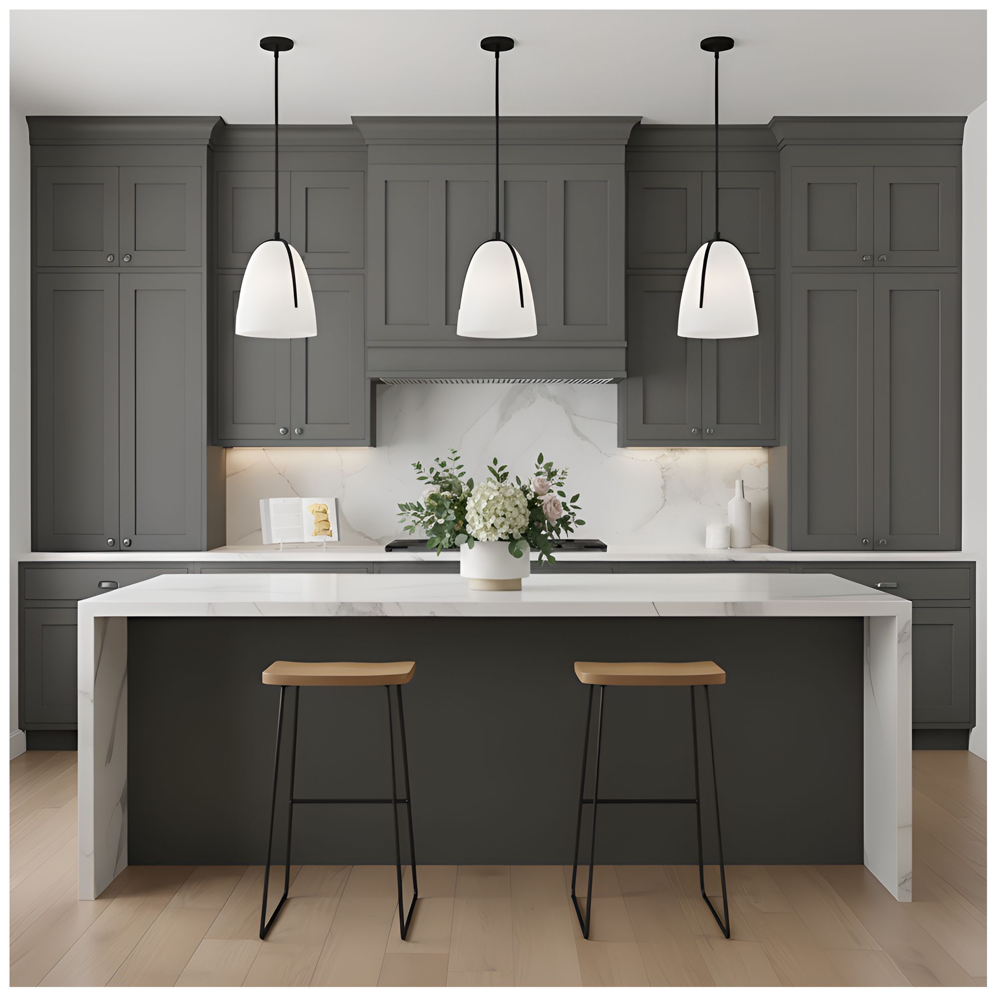 Whitmore 1-Light Matte Black Mini Pendant Light