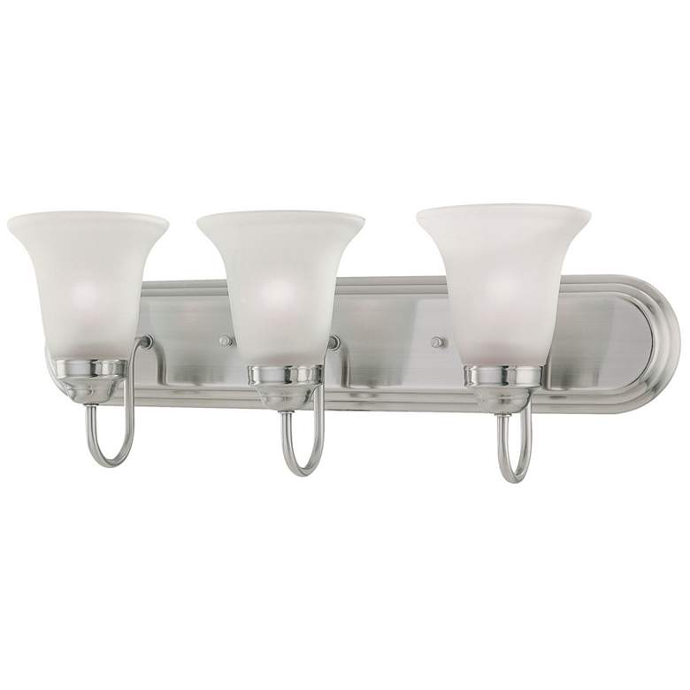 Image 1 Whitmore 24" Wide 3-Light Vanity Light - Satin Pewter