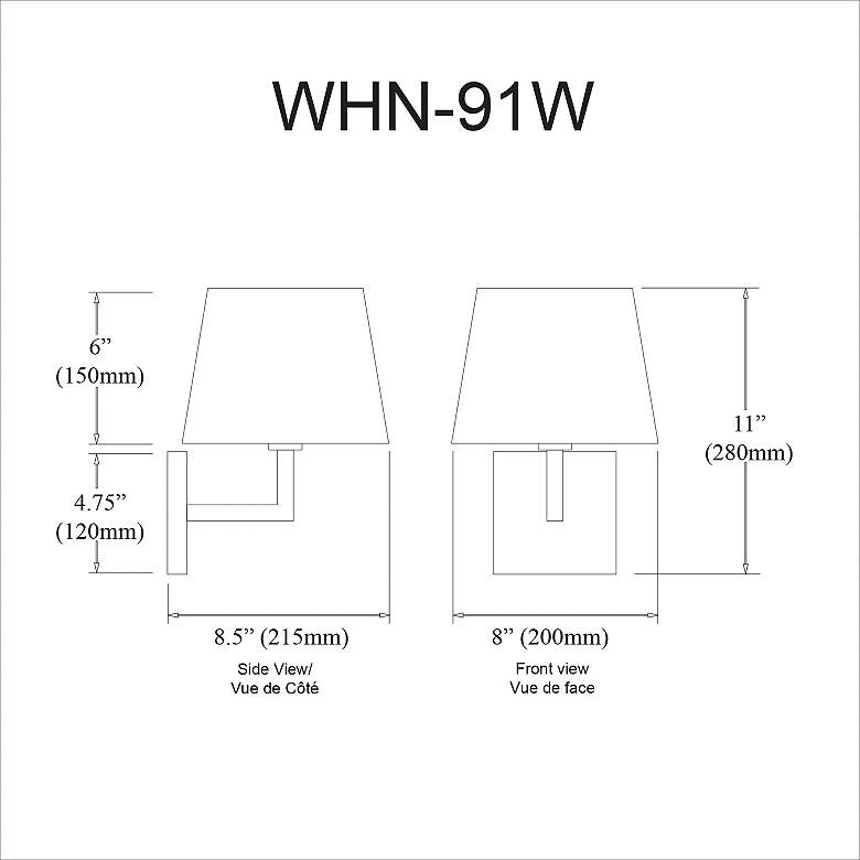 Image 2 Whitney 11" High Aged Brass Wall Sconce more views