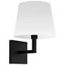2_Whitney 11" High Matte Black Wall Sconce with White Shade