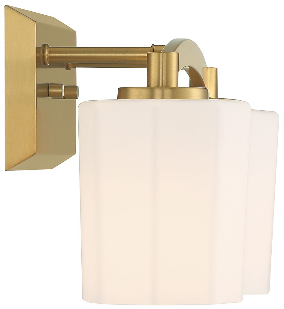 Image 5 Whitney 2-Light Bathroom Vanity Light in Warm Brass more views