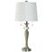 Whitney 28" High Brushed Steel And Clear Crystal Table Lamp