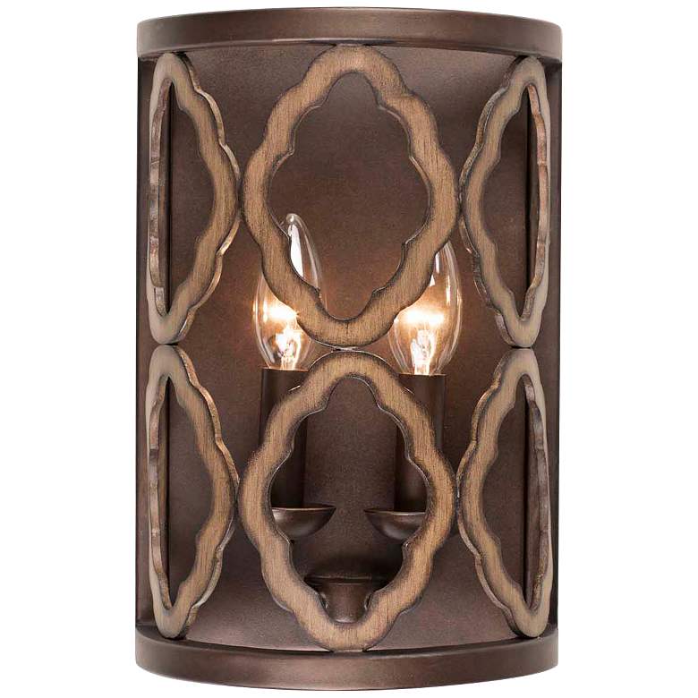 Image 1 Whittaker 12 inch High Brownstone 2-Light Wall Sconce