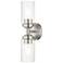 Whittier 15 1/2" High Brushed Nickel 2-Light Wall Sconce