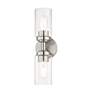 6_Whittier 15 1/2" High Brushed Nickel 2-Light Wall Sconce more views