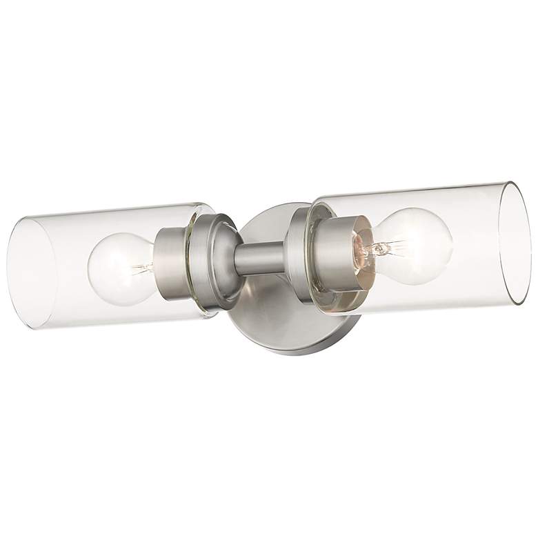 Image 7 Whittier 15 1/2" High Brushed Nickel 2-Light Wall Sconce more views
