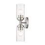 Whittier 15 1/2" High Brushed Nickel 2-Light Wall Sconce in scene