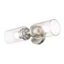 Whittier 15 1/2" High Brushed Nickel 2-Light Wall Sconce in scene